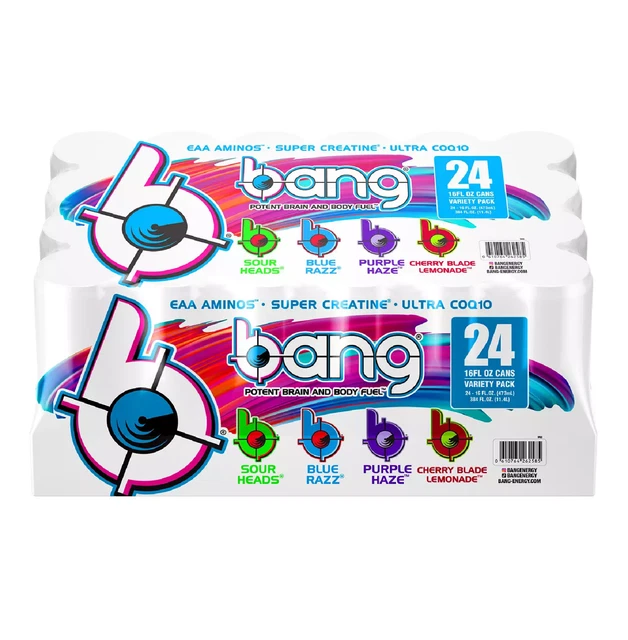 BANG ENERGY DRINK with Super Creatine Variety Pack 16 fl. oz. 24 pk 52