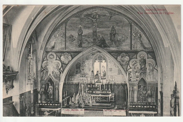 SAINT CLEMENT - Meurthe & Moselle - CPA 54 - vue interieure de l' Eglise