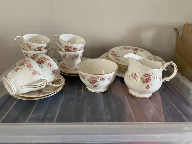 21 Piece duchess june bouquet Tea Set