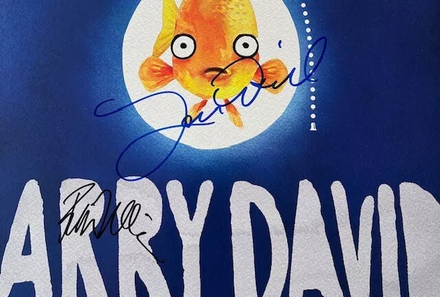 LARRY DAVID Signed "Fish in the Dark" Windowcard. CURB YOUR ENTHUSIASM; SEINFELD