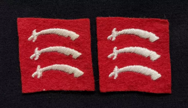 WW2 Essex County Division Original Formation Signs Cloth Badges