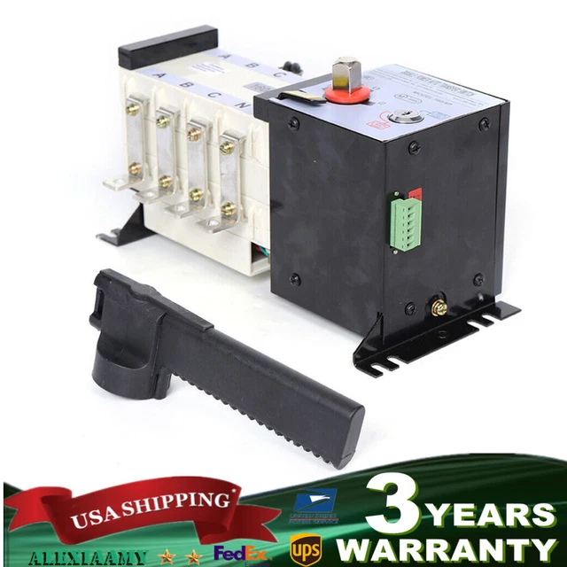 INDUSTRIAL AUTOMATIC TRANSFER Switch 160A 4P Generator Changeover
