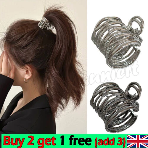 Irregular Metal Mini Hair Claw High Ponytail Clip Fixed Hairpin Alloy Grab Clip-
