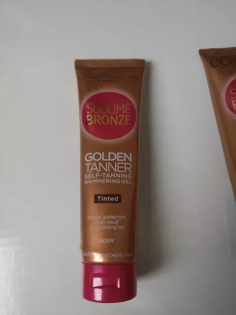 RARE Loreal Paris Sublime Bronze GOLDEN TANNER Self Tanning Gel Tinted