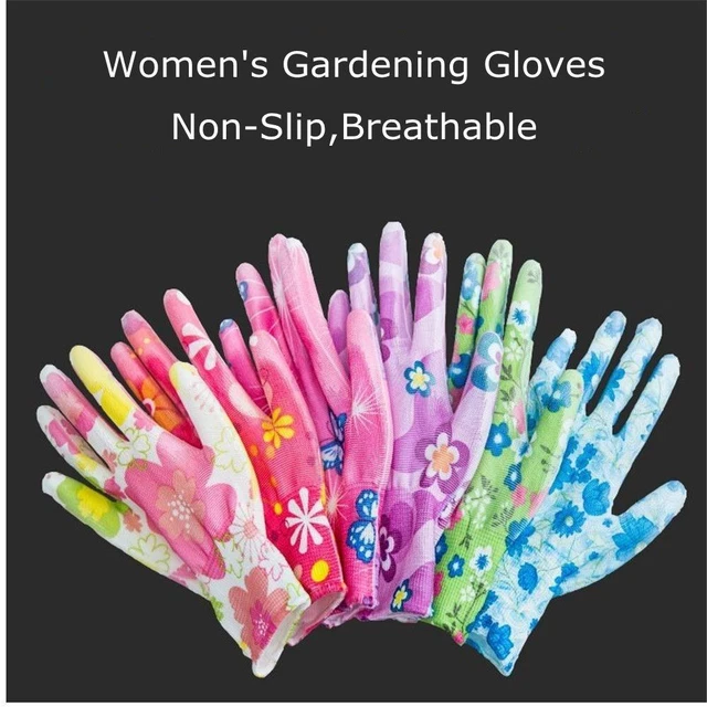 Palm-Coated Floral Non-Slip Garden Gloves Household Gloves Working Gloves