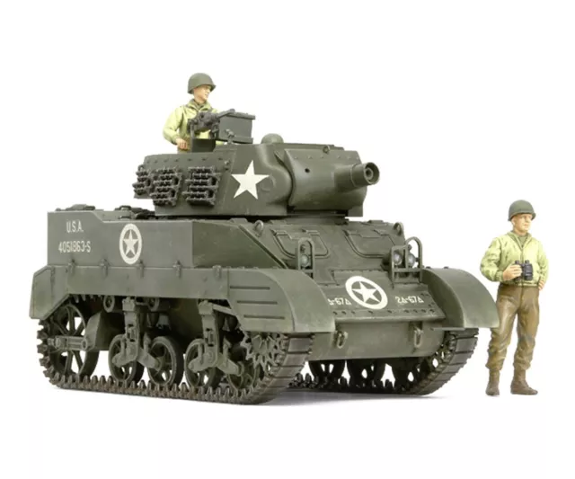 Tamiya WWII U.S.M8 Haubitze m.Figuren (3) 1:35 Plastik Modellbau Militär Bausatz