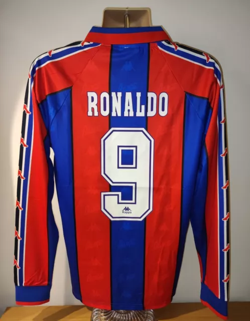 Retro Ronaldo Barcelona Shirt Brazil Jersey Inter Milan Real Madrid 1990s Size M