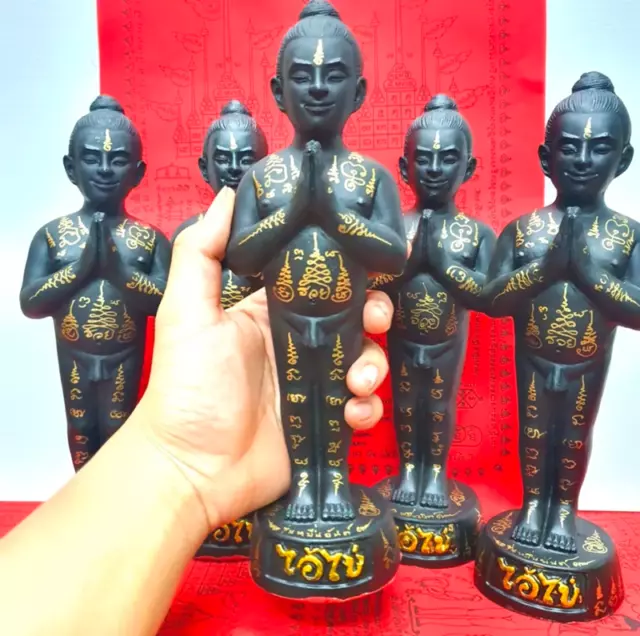 Magic Ai Khai Statue Kuman Thong Lotto Gambling Wealth Lucky Money Thai Amulet