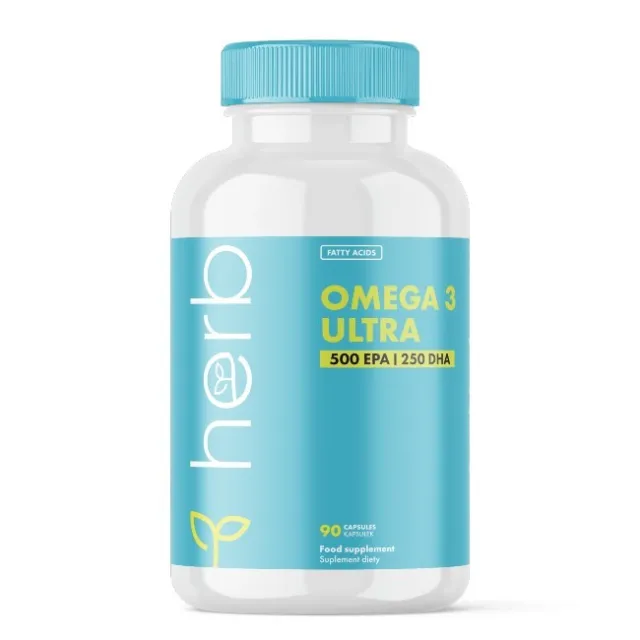 Omega-3 Ultra 1000 mg (EPA 500/ DHA 250) 90 Kapseln Gesundheit von Herz und Gehi