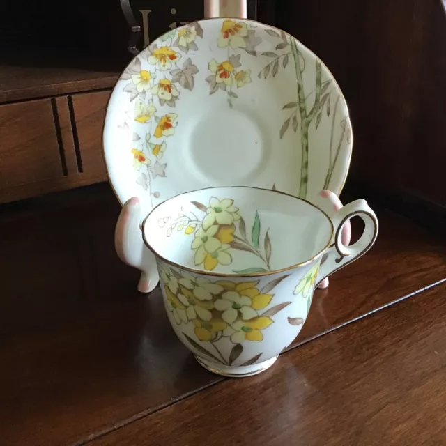 Vintage Embassy Ware demitasse cup & saucer England bone china Fondeville