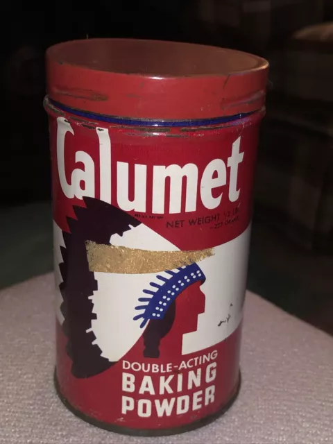 Vintage Calumet Baking Powder Half Pound Tin