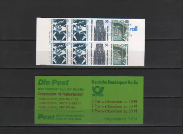 ALLEMAGNE BERLIN Carnet série courante de 1989