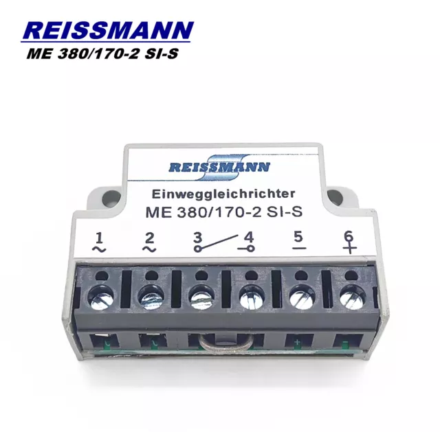 REISSMANN Einweggleichrichter ME 380/170-2 SI-S motor half-wave brake rectifier