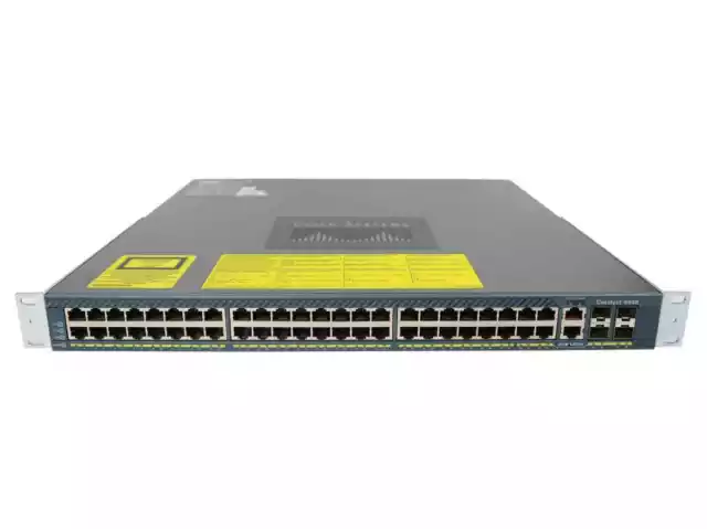 Cisco Switch WS-C4948-S 48Ports 1000Mbits 4Ports SFP 1000Mbits Dual PSU Managed