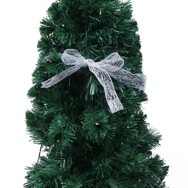 2x Weihnachten Bogen Band Handwerk Verdrahtete Band Mesh Band Handwerk 11