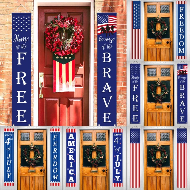 Independence Day Door Court Decoration Door Banner Couplet Independence Day