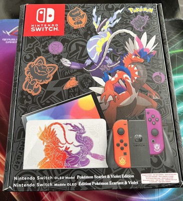 nintendo switch oled pokémon karmesin & purpur edition