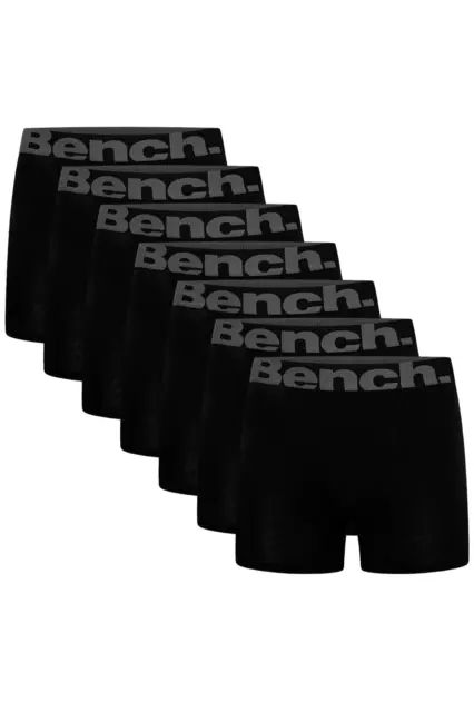 Bench - Mens Casual 'SUTTONIA' 7 Pack Multipack Boxers - BLACK