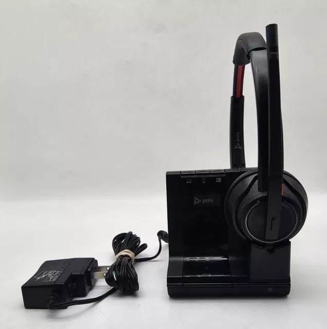 Plantronics Poly Savi W8220 Headset w/ W8200B Base