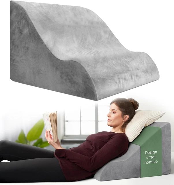 Cuscino A Cuneo Per Letto Cuscino Da Lettura Schiena Kalicou