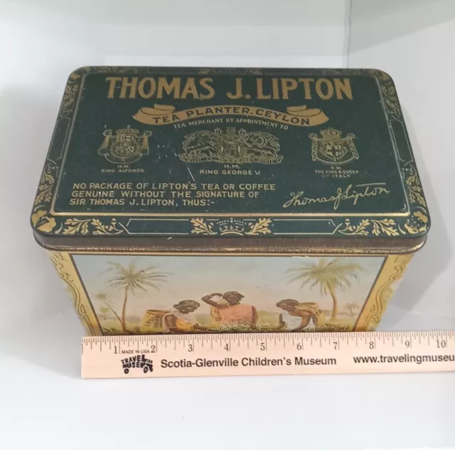 vintage lipton tea tin