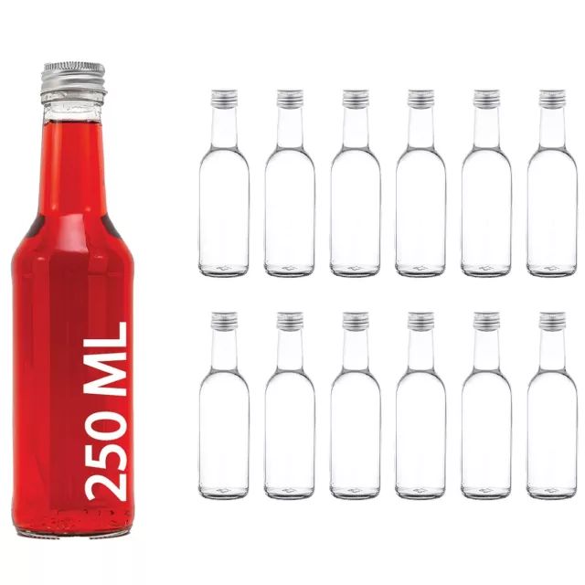 Casavetro 12 30 42 X 250 Ml Flaschen Gerad-Schr Saftflaschen Kleine Weinflasch