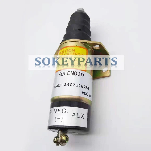 New Fuel Shutoff Solenoid Valve 1502-24C7U1B2S1 24V Fits For Woodward