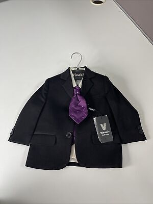 Black 4Piece Suit Age 6/9 Month Old Brand Vivaki