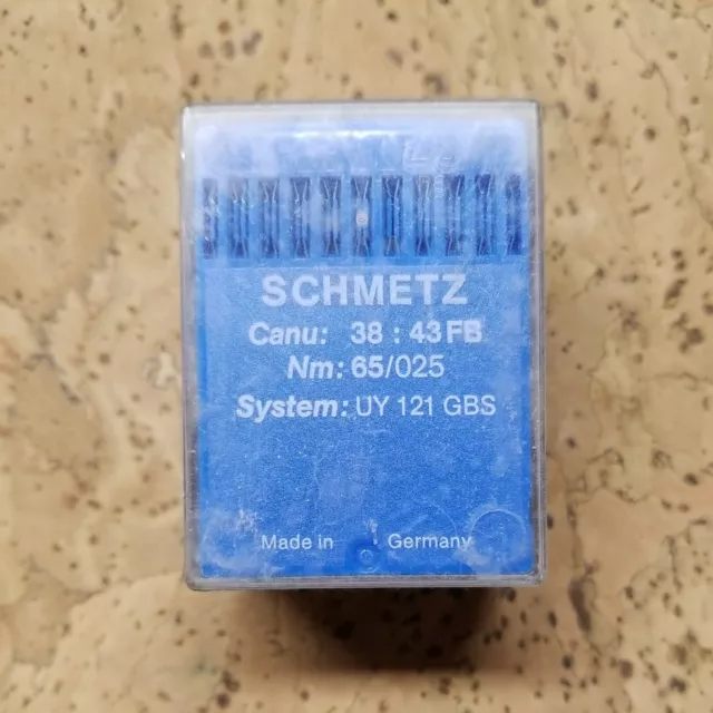 Schmetz Uy121Gbs Canu 38:43Fb Nm: 65/025 Industrial Sewing Machine Needles 100