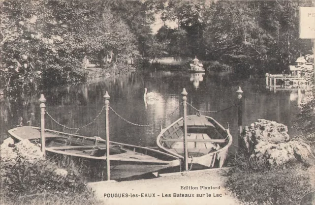 -58 - NEVRE - POUGUES-les-EAU - boats on the lake 43636