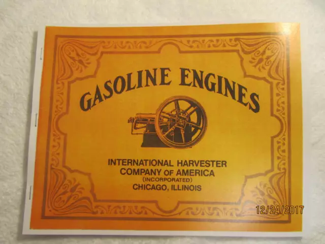 IHC International Harvester Gas Engine Catalog All sizes, tractors, saws,  pumps