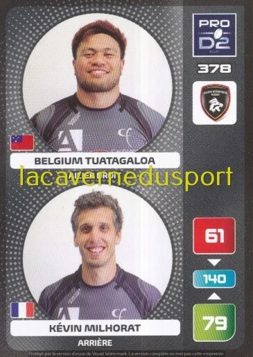 PANINI RUGBY 2019/2020 372 SUR 372 STICKERS ET LES 70