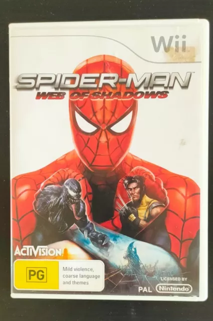 SPIDER-MAN WEB OF Shadows PC GAME DVD - USED - WITH MANUAL - GOOD