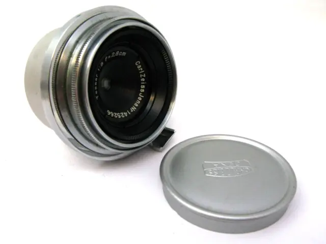 Lente Tessar Carl Zeiss Jena 28 mm/2,8 cm f8 para cámaras telémetro Contax