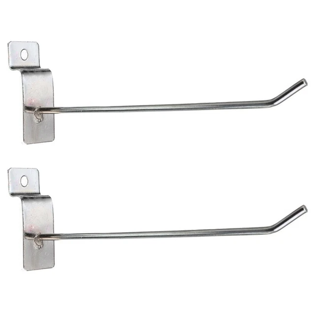 50 x placa de acero inoxidable gancho individual pin indicador de comercio 150mm H6F8