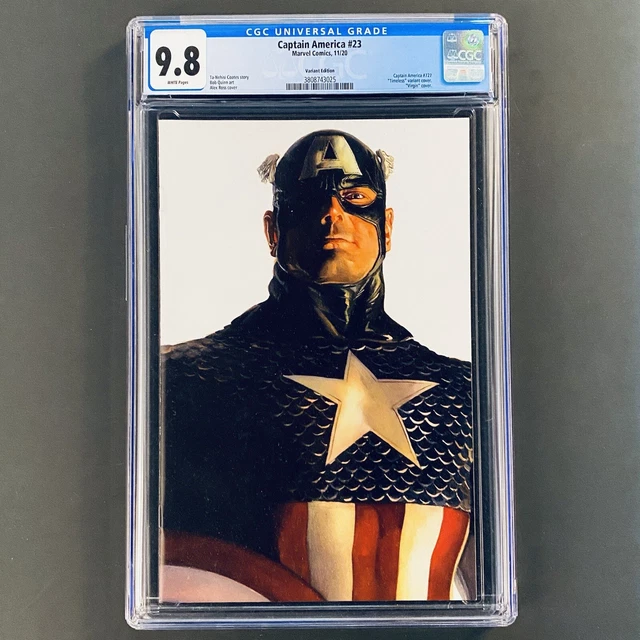 Captain America 23 CGC 9.8 Ross Timeless Variant Virgin Cover 2020 LGY 727