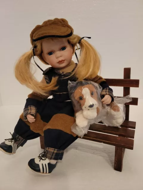 Heritage Signature Collection JAIME The Tomboy Porcelain Doll w/ Dog. NO BOX!!! 3