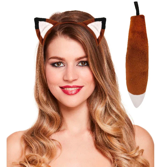 Volpe Orecchie Coda Costume Costume Costume Kit Animali Adulti Bambini Ragazzi
