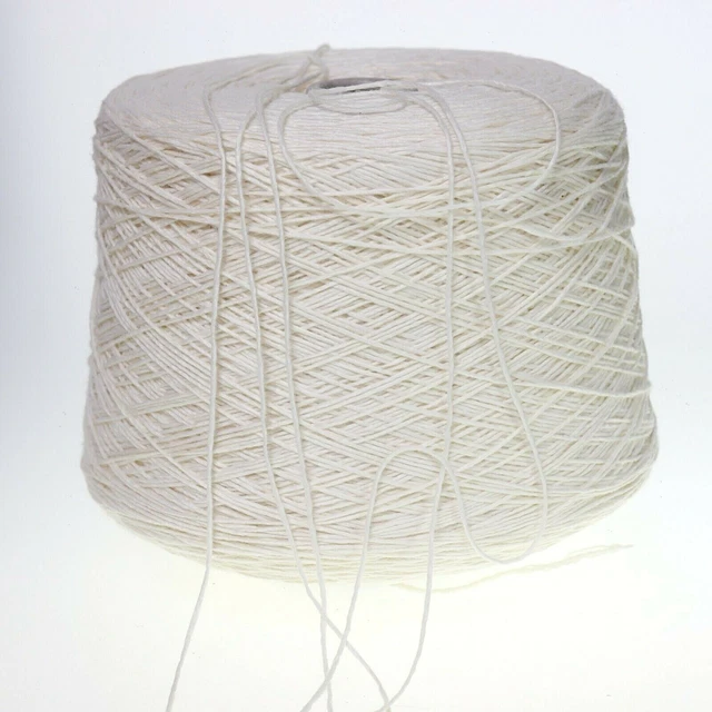 (17,90€/kg) Strickgarn Stricken Häkeln creme Wolle Kone Garn Strickwolle /A25