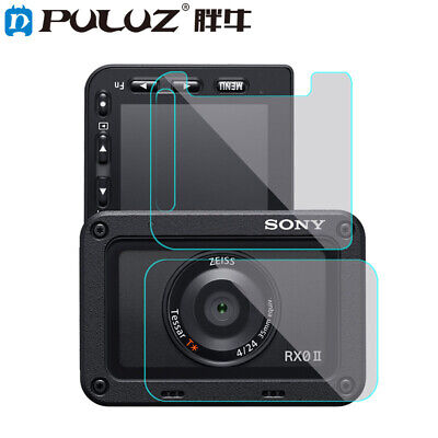 PULUZ para Sony RX0 II lente frontal y pantalla LCD trasera película protectora de pantalla AF HD