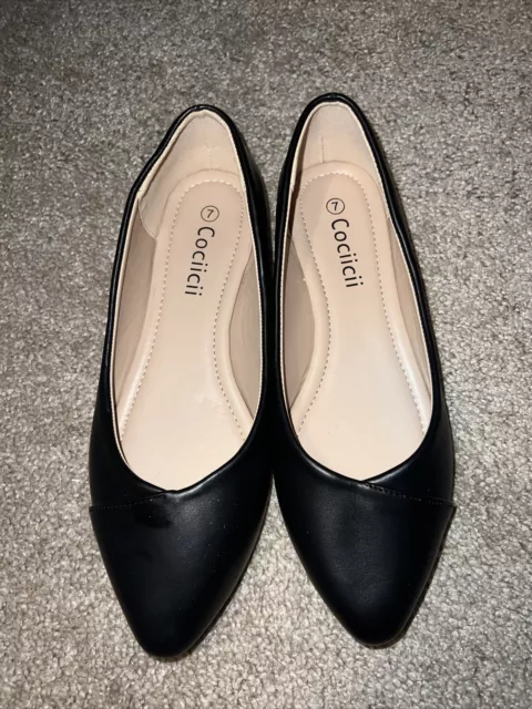 cociicii Women's Ballet Flats - Pointy Toe Dress Shoes - Casual