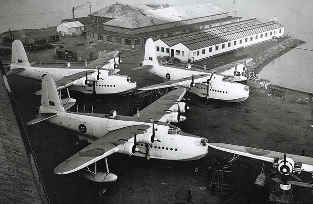 New 6 X 4 Photograph Ww2 Coastal Command Short Sunderland Flying Boat 9