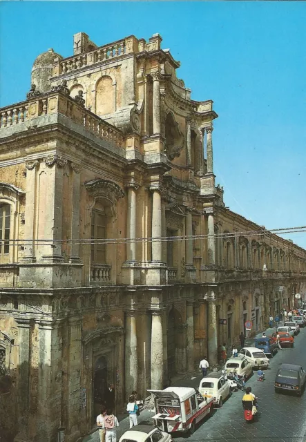 Cartolina Noto Chiesa Collegio San Carlo Al Corso Scritta Non Circolata Animata