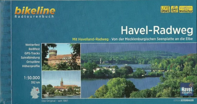 Radführer Havel-Radweg v d. Mecklenb. Seenplatte an die Elbe NEU Bikeline 392 km