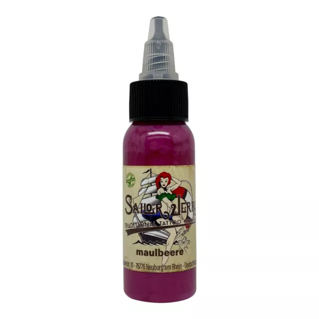 Sailor Jerry Tattoofarbe Maulbeere 30 ml Tätowierfarbe Tattoo Ink Made in DE