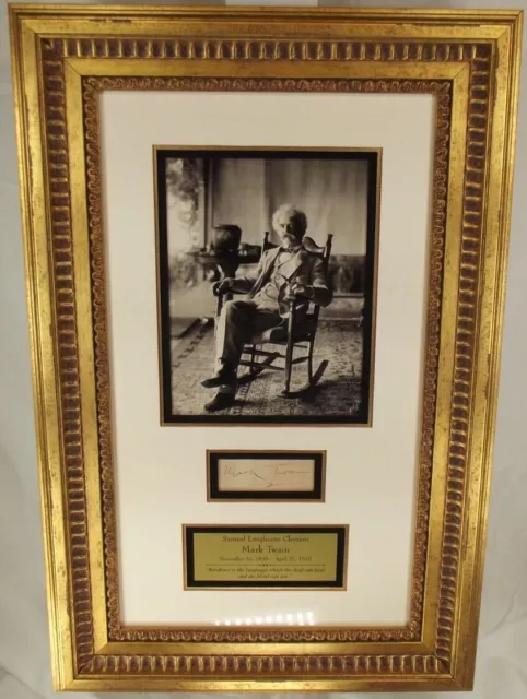 Samuel Clemens Pen Name Mark Twain Iconic Author Autograph JSA Authenticated