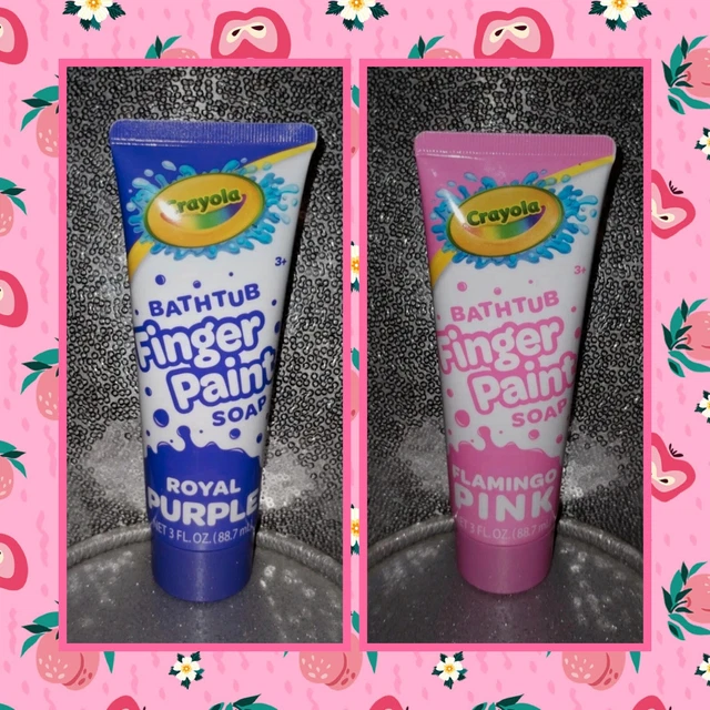 Pink & Purple Crayola Bathtub Finger Paints