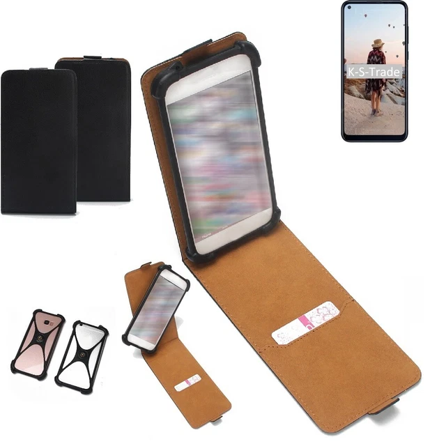 K-S-Trade Custodia A Libro Con Fiori Per LG K9 - Cover In Similpelle Con Slot Per Carte - Fissaggio A Nano Pad Sottile E Rimovibile - Protezione Slim