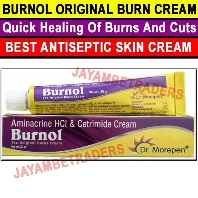 2 x 20 gm Burnol Fuertes Cicatrices Manchas Eliminación Crema Cortes Quemaduras Estiramiento Piel
