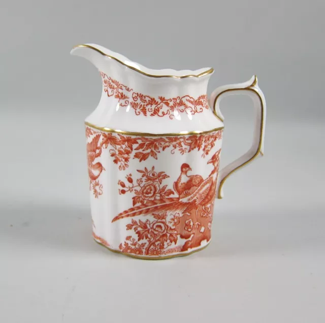 Royal Crown Derby China RED AVES Creamer